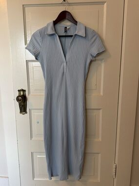 H&M | Dresses | Hm Knit Dresd With Gold Button | Poshmark